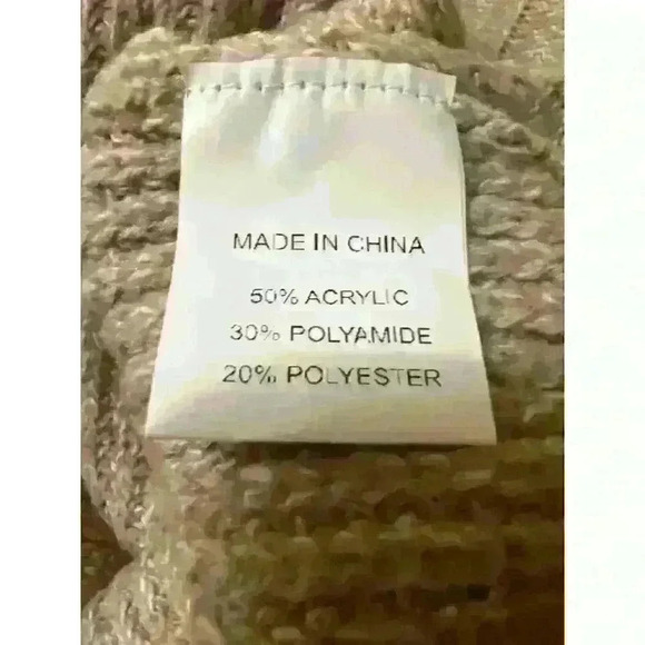 Boho Button Down V-Neck Raglan Sleeve Sweater Cardigan NWT Size S - Picture 11 of 12